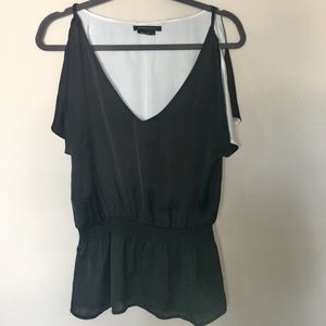 BCBG MaxAzria Flutter-sleeve Top